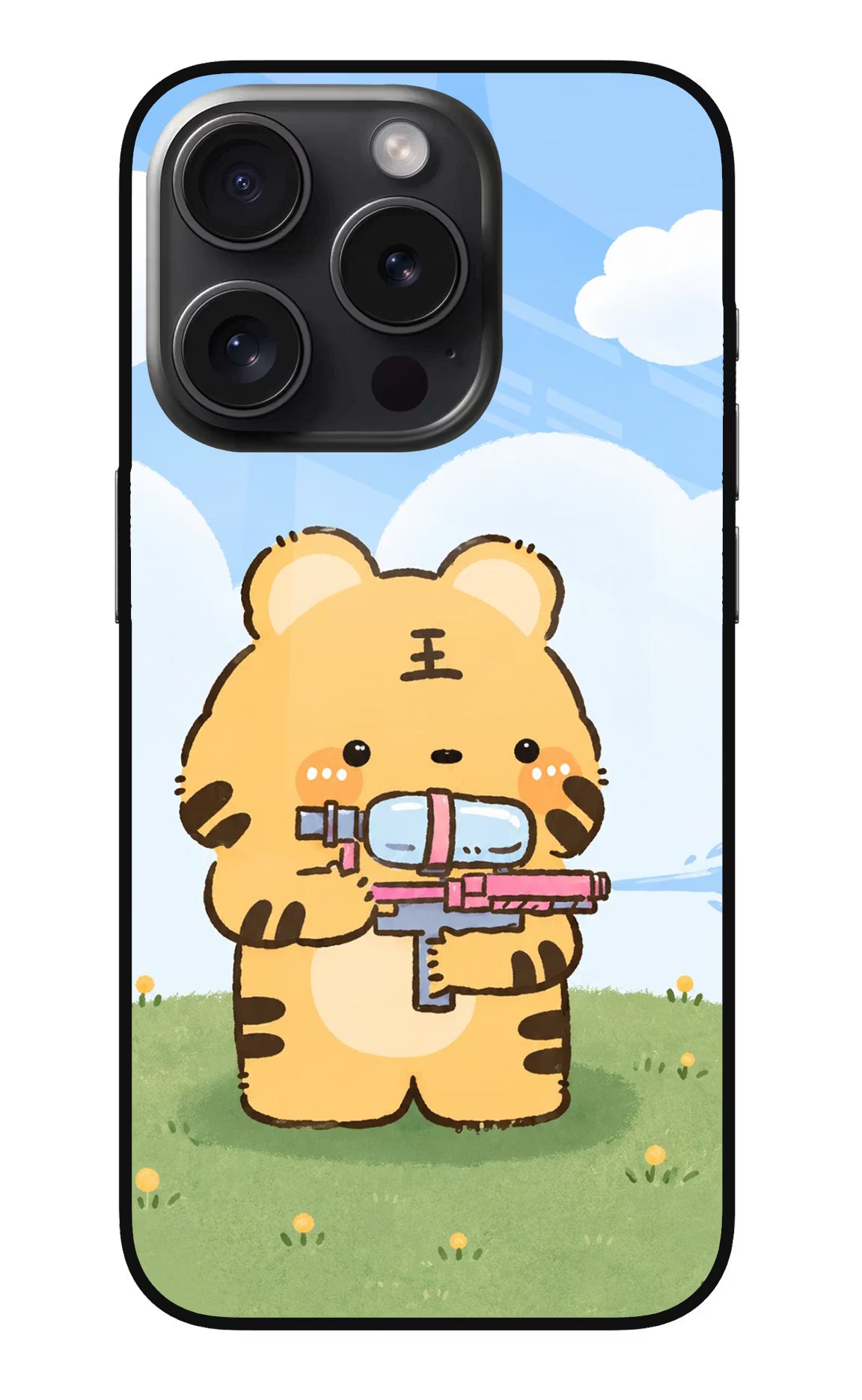 Tiger Treat iPhone 15 Pro Glass Case