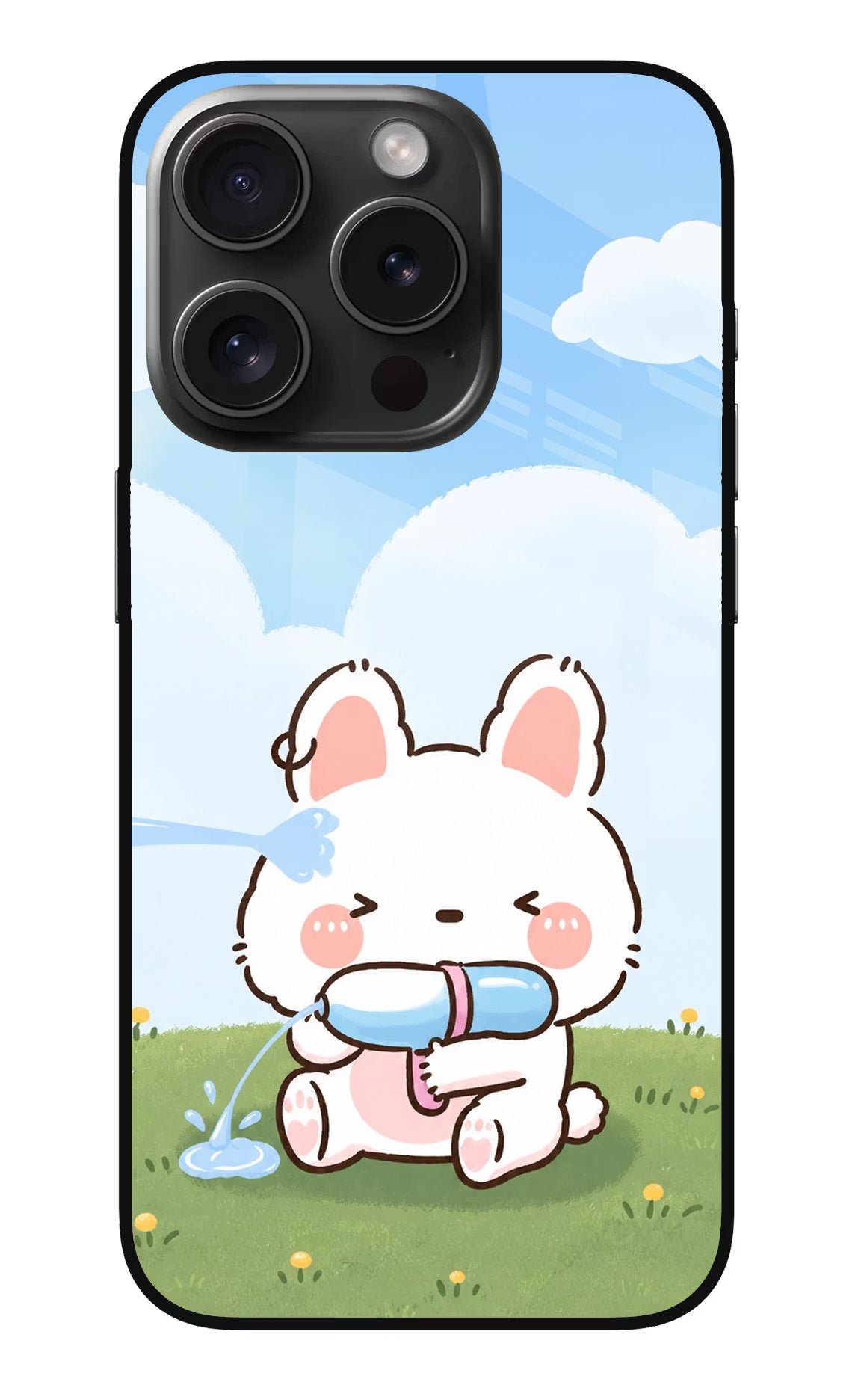 Bunny Treat iPhone 15 Pro Glass Case