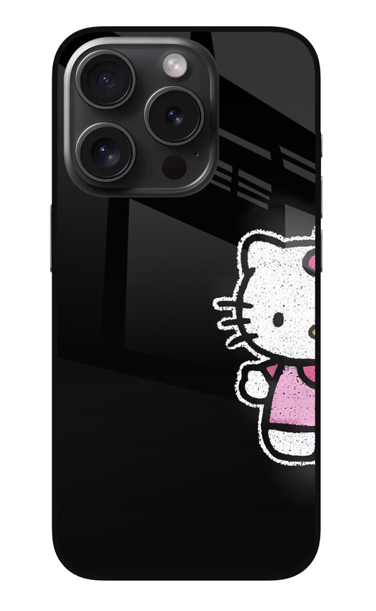 Kitty Charm iPhone 15 Pro Glass Case