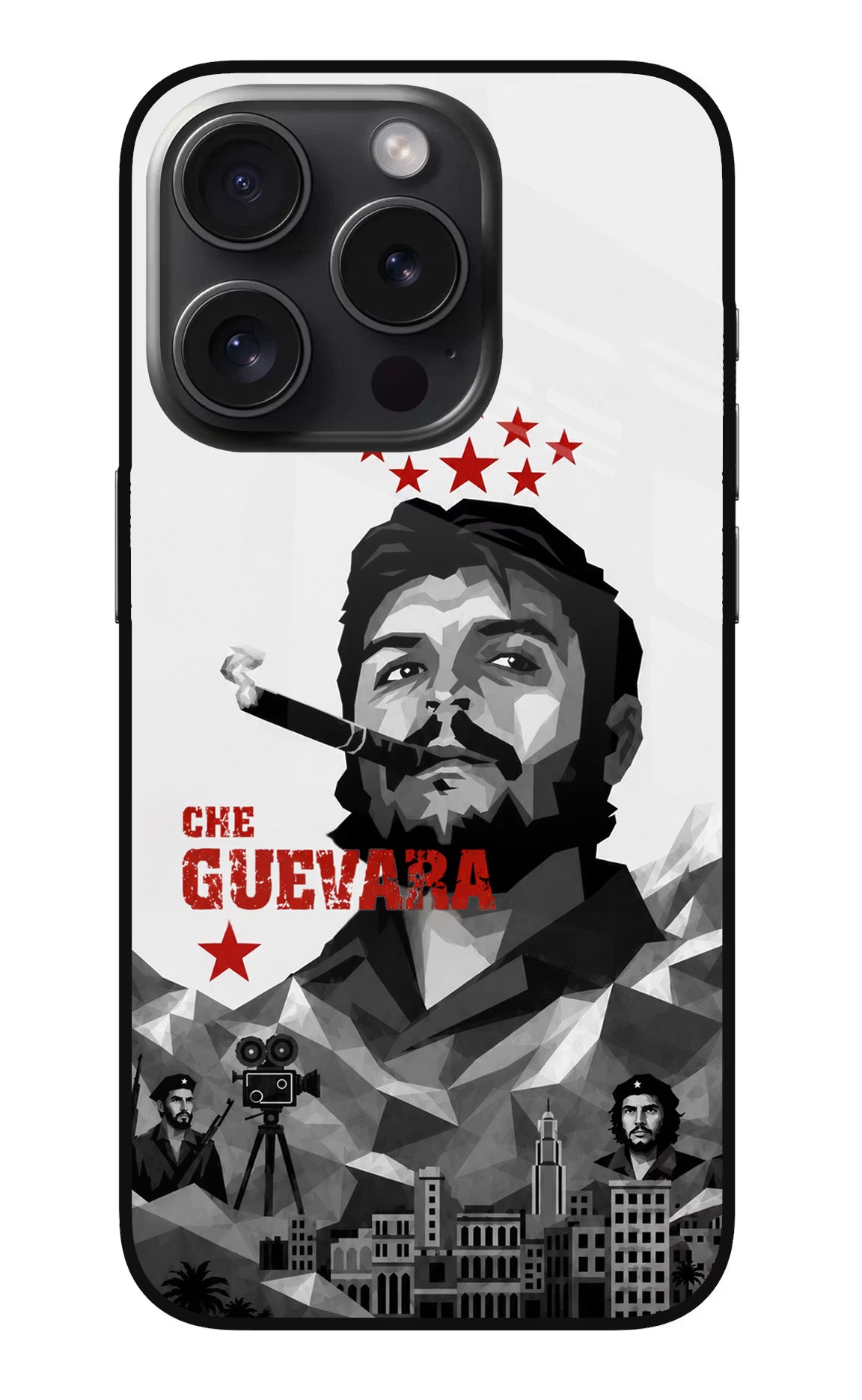 Che Guevara Iconic iPhone 15 Pro Glass Case