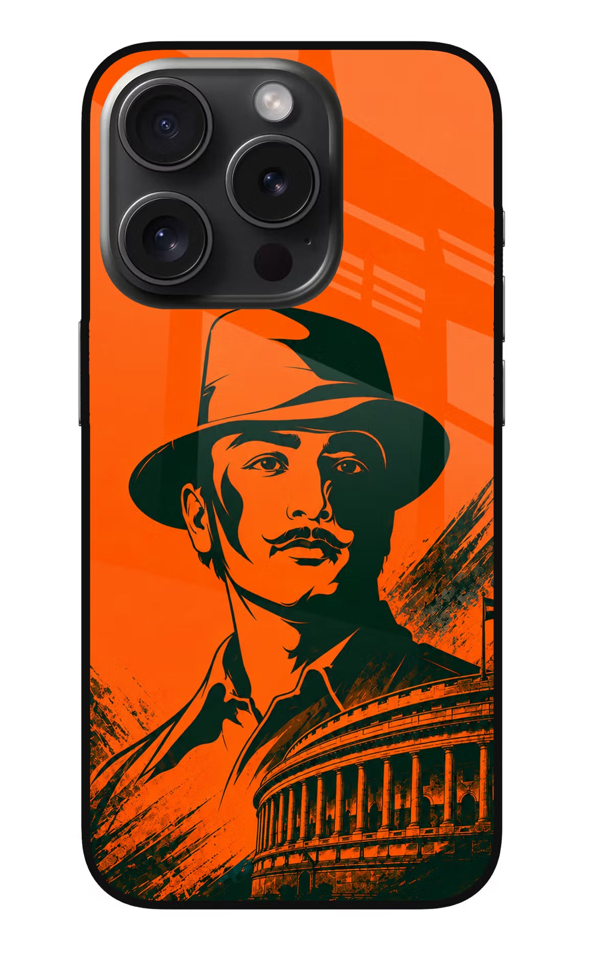 Bhagat Singh Legacy iPhone 15 Pro Glass Case