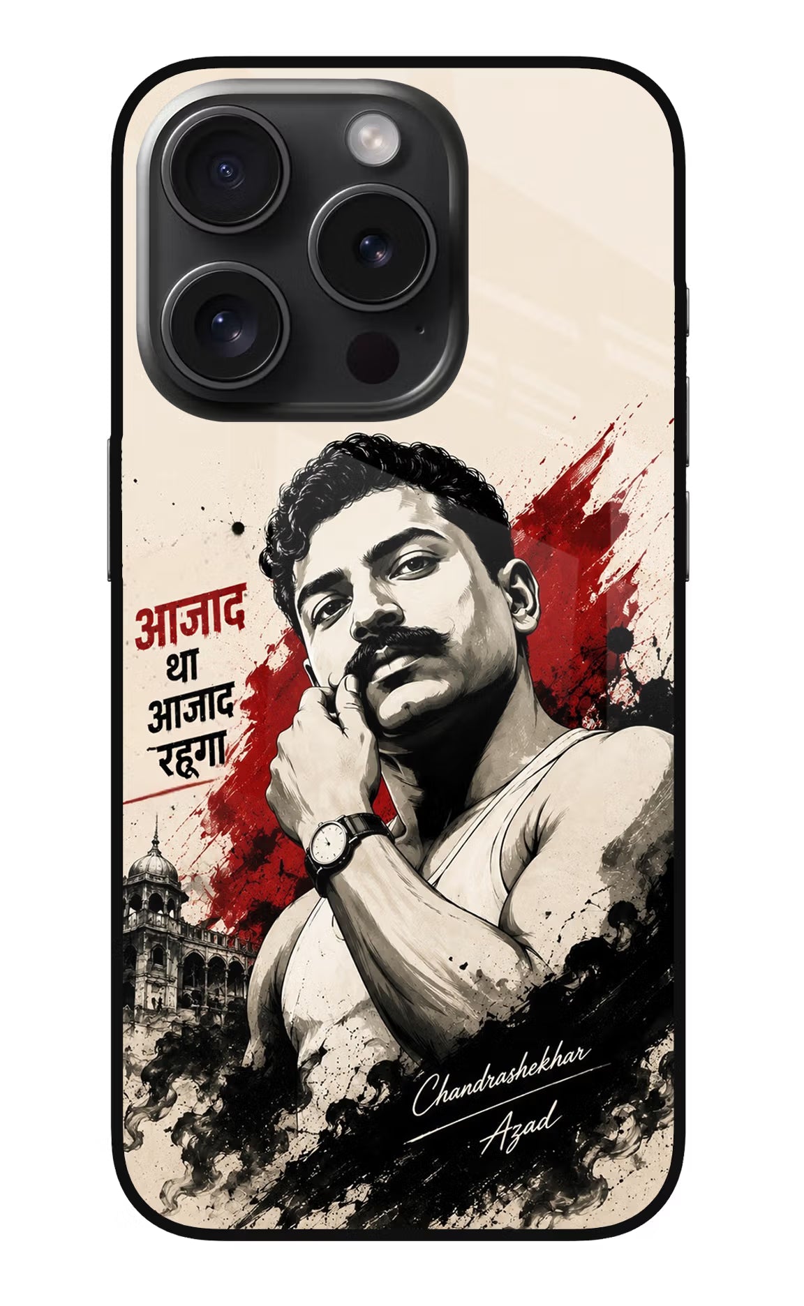 Dr. Ambedkar Visionary iPhone 15 Pro Glass Case
