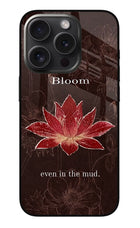Bloom iPhone 15 Pro Glass Case Back Cover by Casekaro