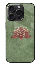 Lotus Grace iPhone 15 Pro Glass Case