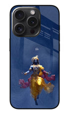 Cosmic Krishna iPhone 15 Pro Glass Case