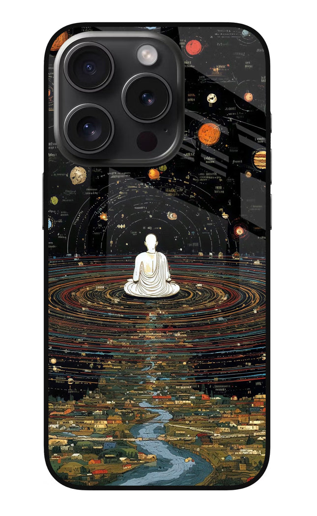 Space Monk iPhone 15 Pro Glass Case