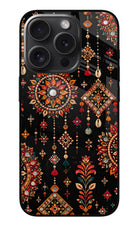 Boho Noir iPhone 15 Pro Glass Case