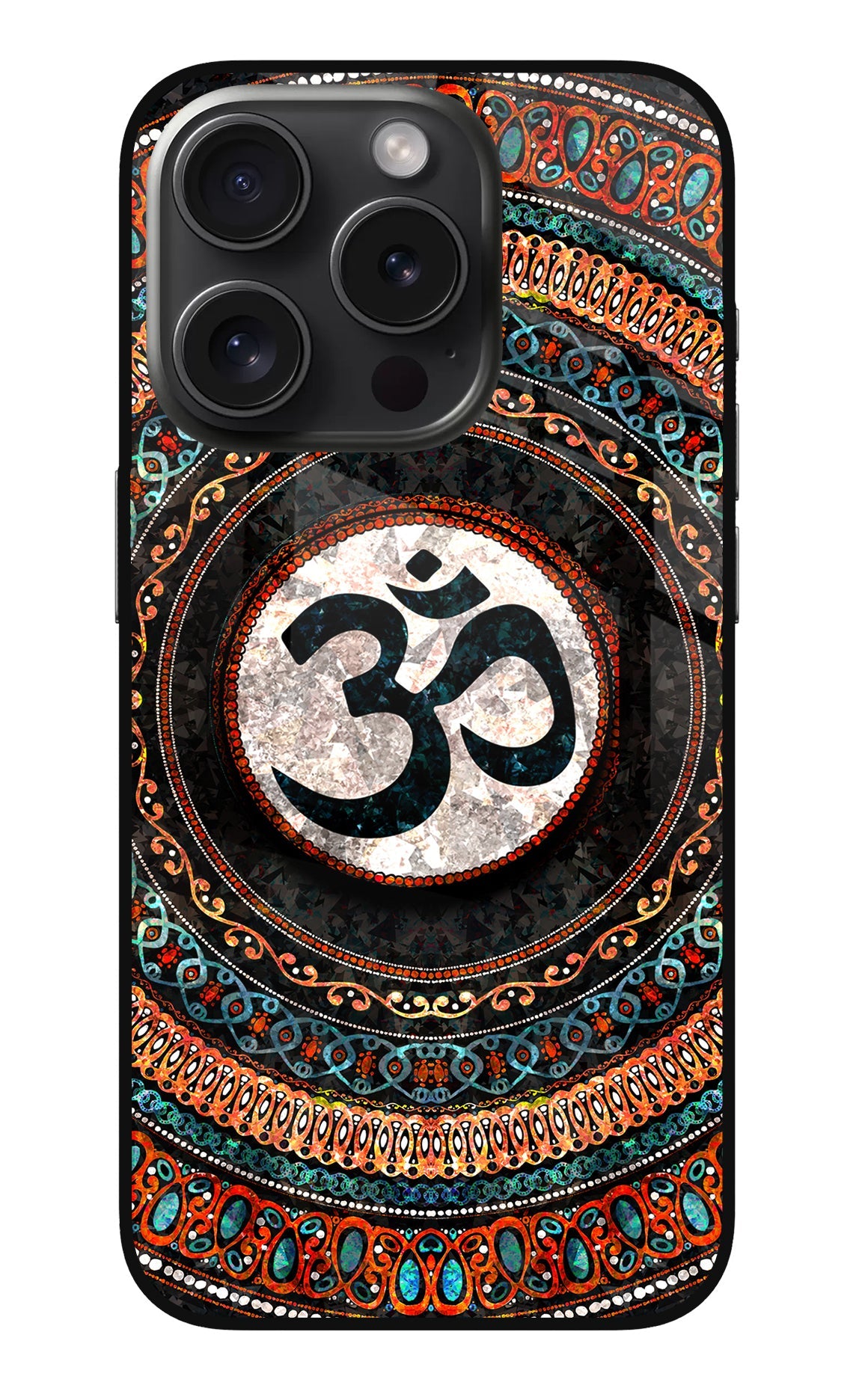 Om Culture iPhone 15 Pro Glass Case