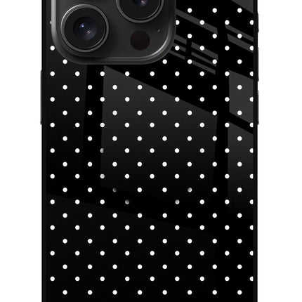 White Dots iPhone 15 Pro Glass Case