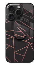 Geometric Pattern iPhone 15 Pro Glass Case
