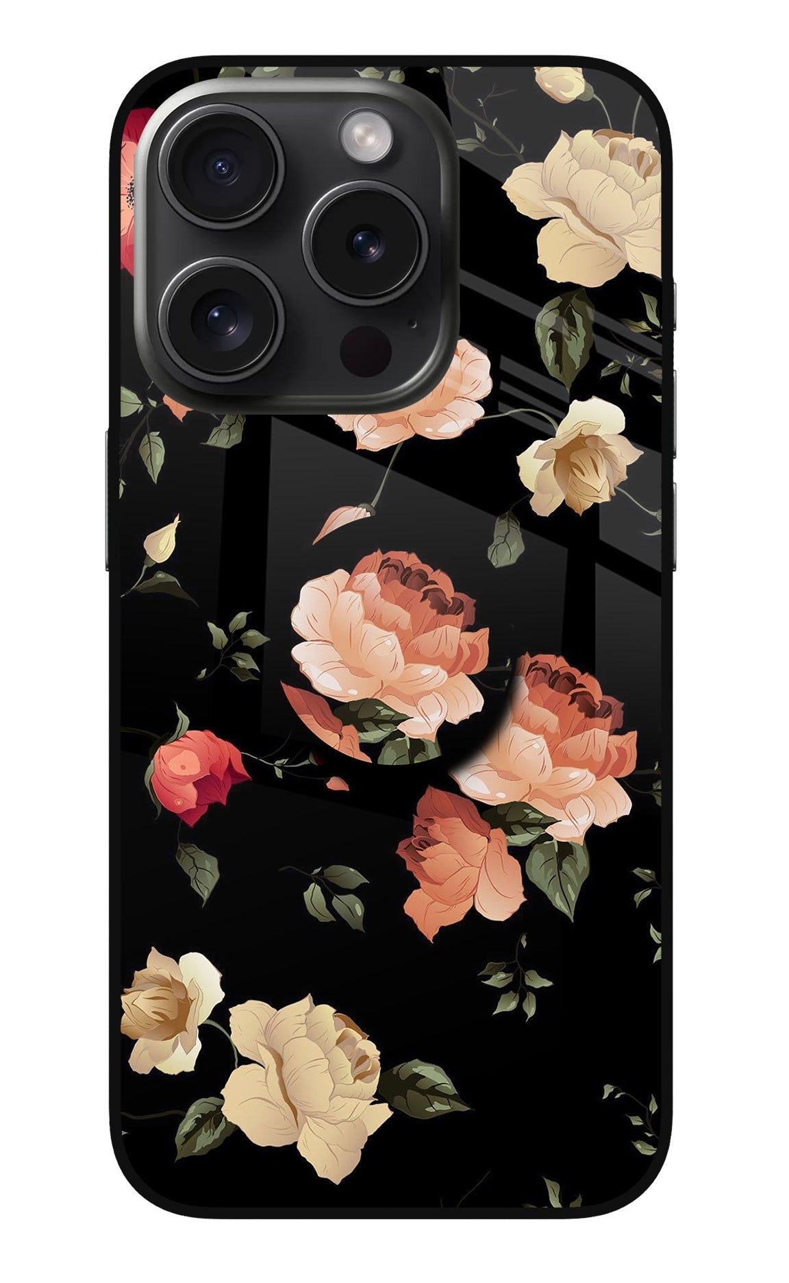 Flowers iPhone 15 Pro Glass Case