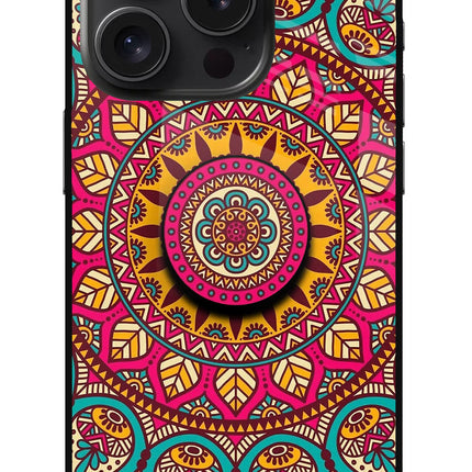 Mandala iPhone 15 Pro Glass Case