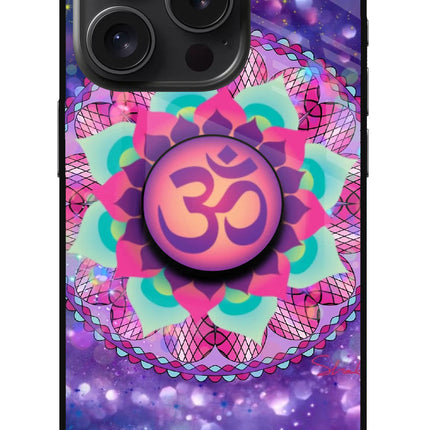 Om Purple iPhone 15 Pro Pop Case by Casekaro