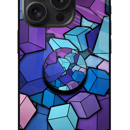 Cubic Abstract iPhone 15 Pro Pop Case by Casekaro