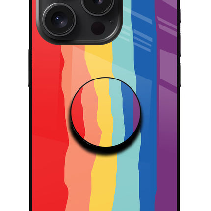 Rainbow iPhone 15 Pro Glass Case