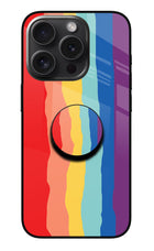 Rainbow iPhone 15 Pro Pop Case by Casekaro