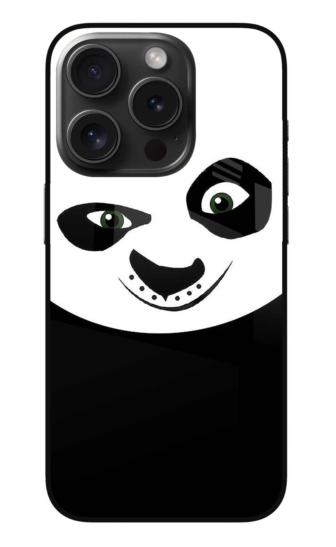 Panda iPhone 15 Pro Max Glass Case