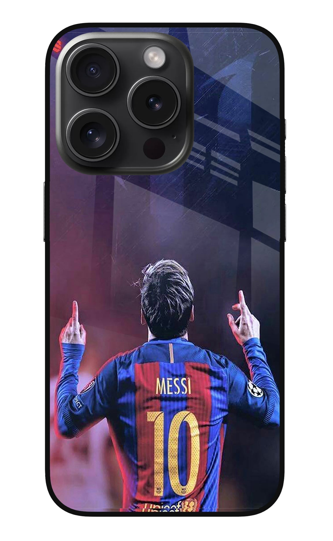 Messi iPhone 15 Pro Max Glass Case