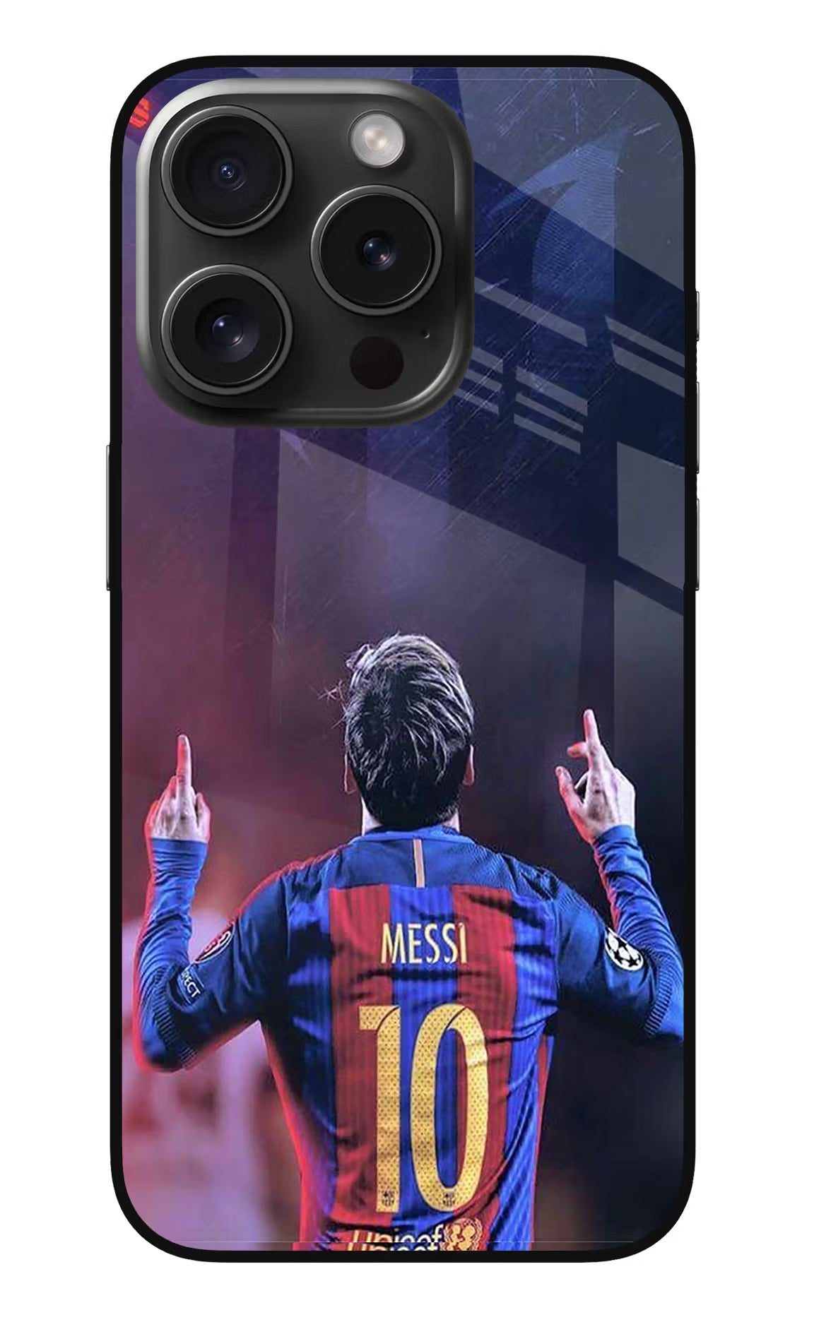 Messi iPhone 15 Pro Max Glass Case Back Cover by Casekaro