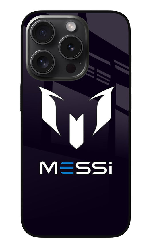 Messi Logo iPhone 15 Pro Max Glass Case