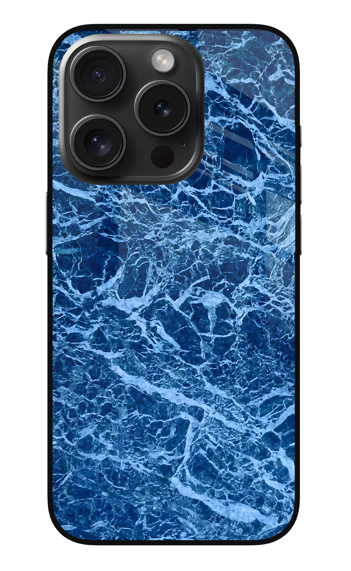 Blue Marble iPhone 15 Pro Max Glass Case Back Cover by Casekaro