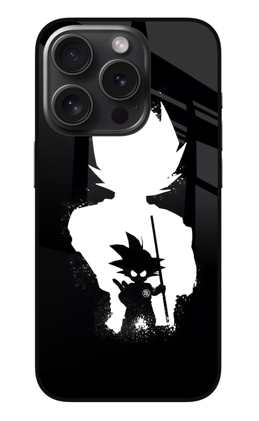 Goku Shadow iPhone 15 Pro Max Glass Case