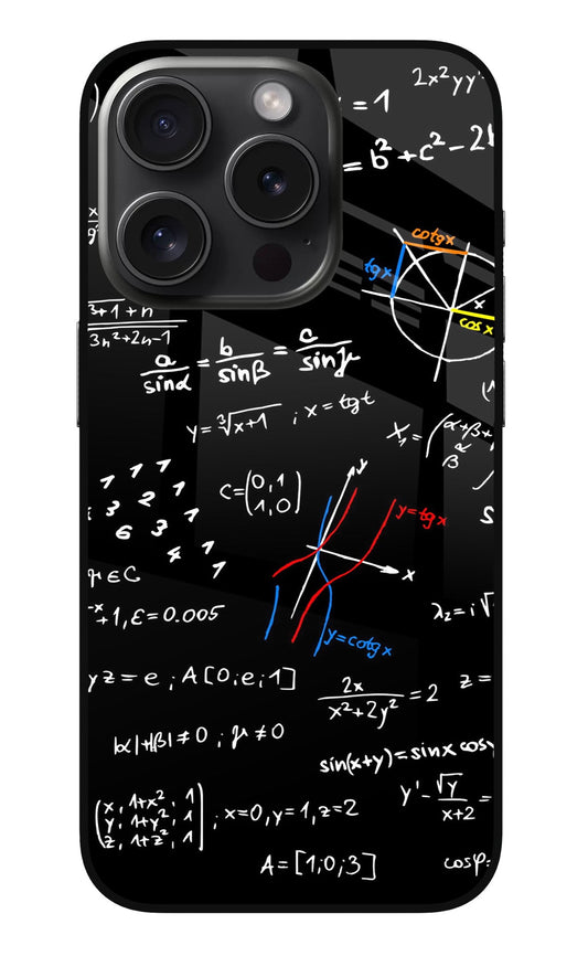 Mathematics Formula iPhone 15 Pro Max Glass Case