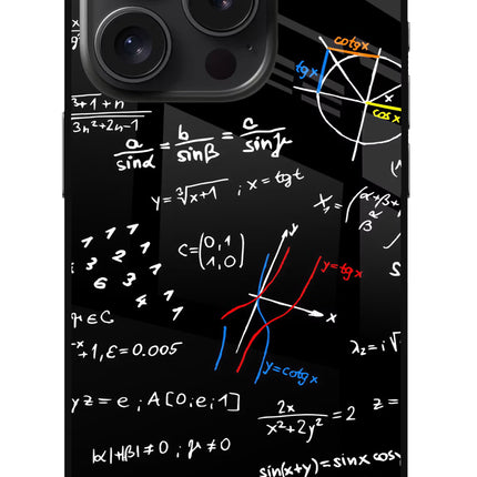 Mathematics Formula iPhone 15 Pro Max Glass Case