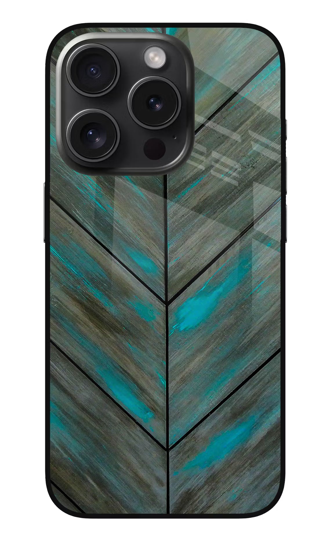 Pattern iPhone 15 Pro Max Glass Case Back Cover by Casekaro