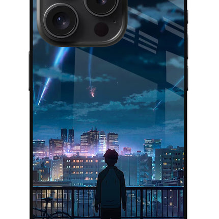 Anime iPhone 15 Pro Max Glass Case Back Cover by Casekaro
