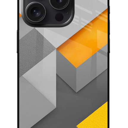 Abstract iPhone 15 Pro Max Glass Case Back Cover by Casekaro