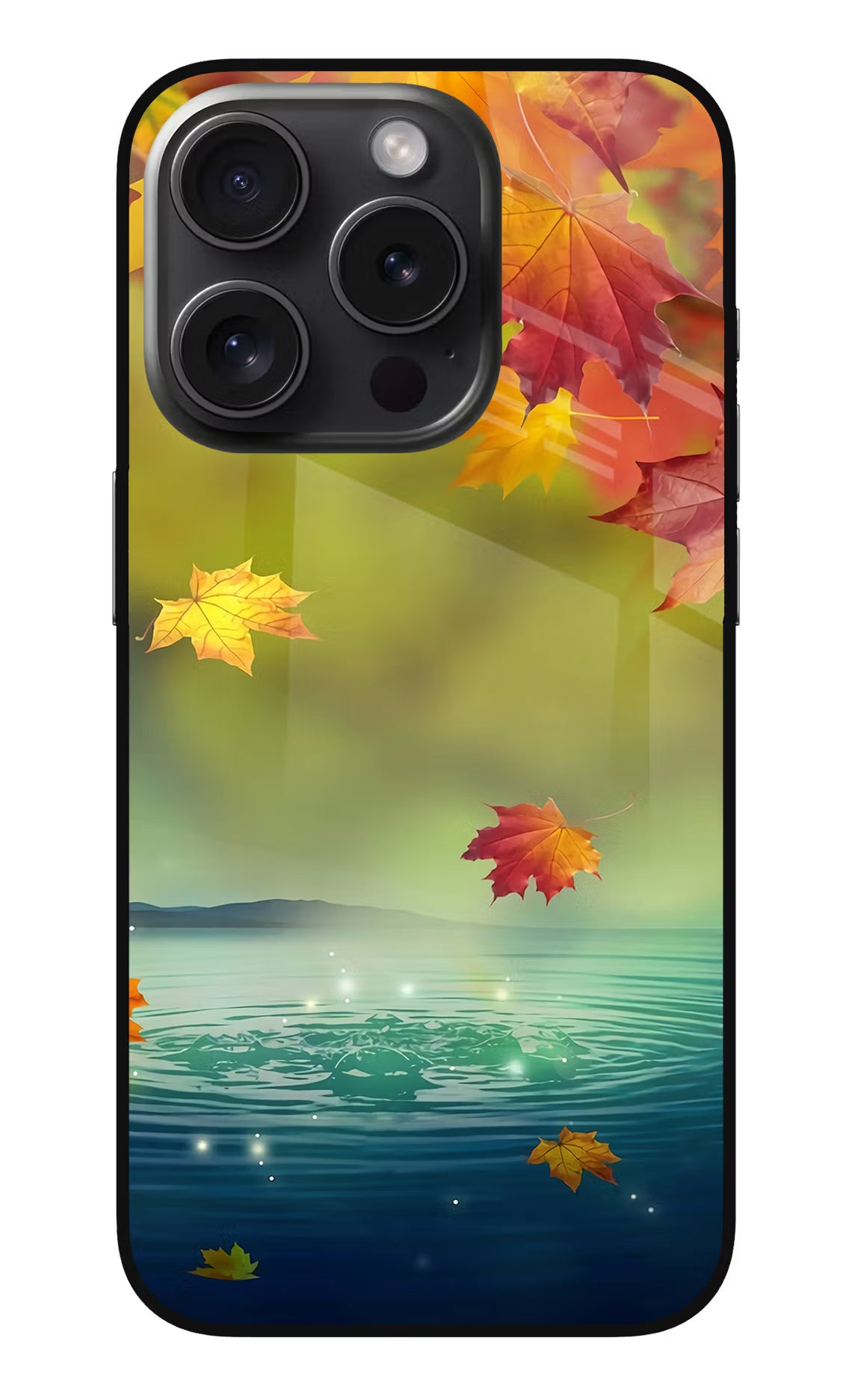 Flowers iPhone 15 Pro Max Glass Case Back Cover by Casekaro