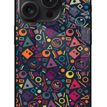 Geometric Abstract iPhone 15 Pro Max Glass Case