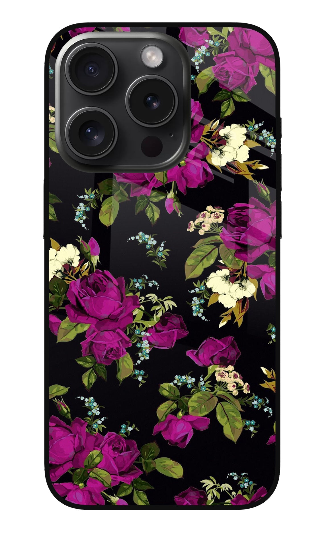 Flowers iPhone 15 Pro Max Glass Case