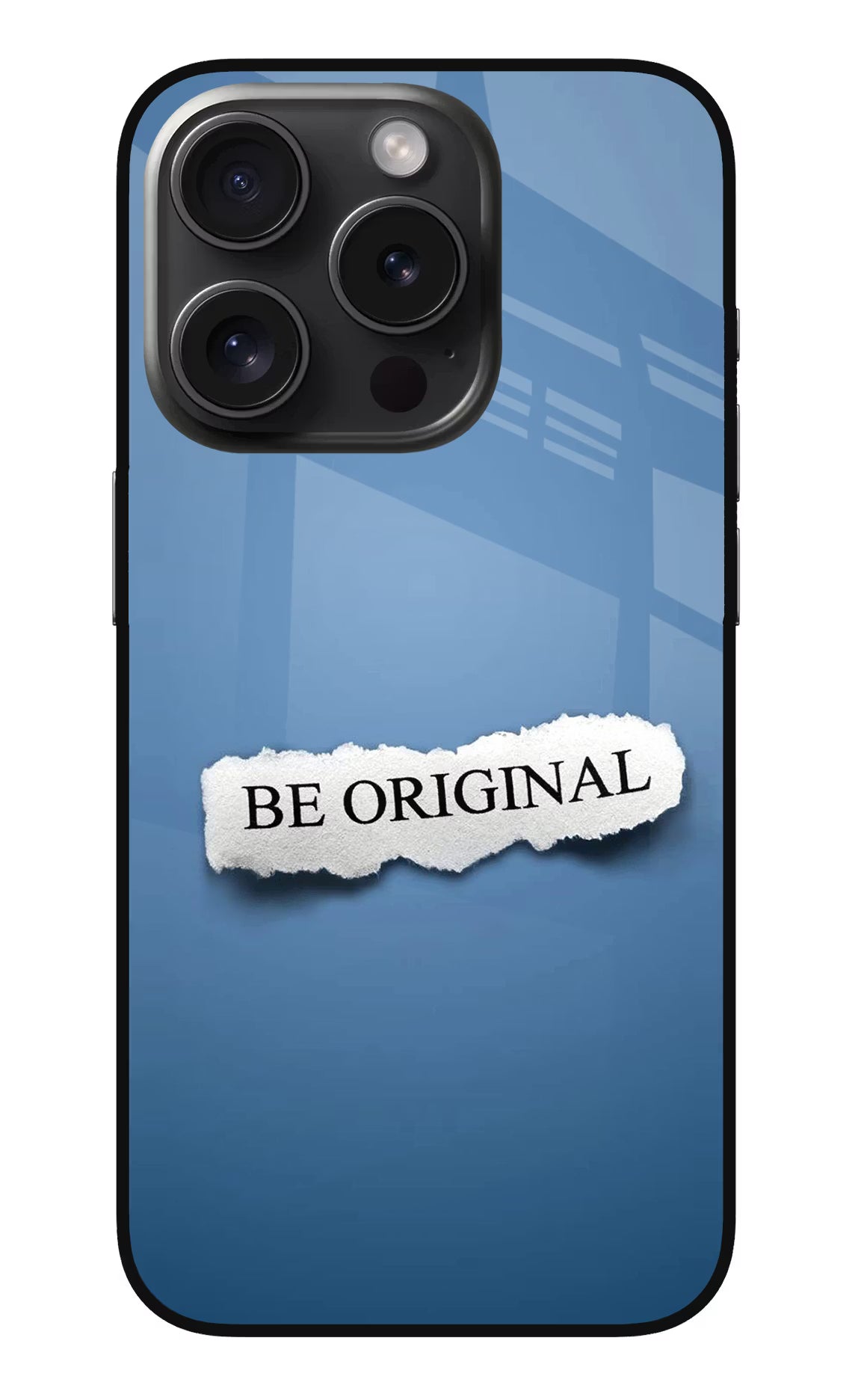 Be Original iPhone 15 Pro Max Glass Case Back Cover by Casekaro