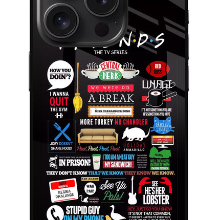 FRIENDS iPhone 15 Pro Max Glass Case