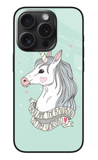 Unicorn Wallpaper iPhone 15 Pro Max Glass Case Back Cover by Casekaro