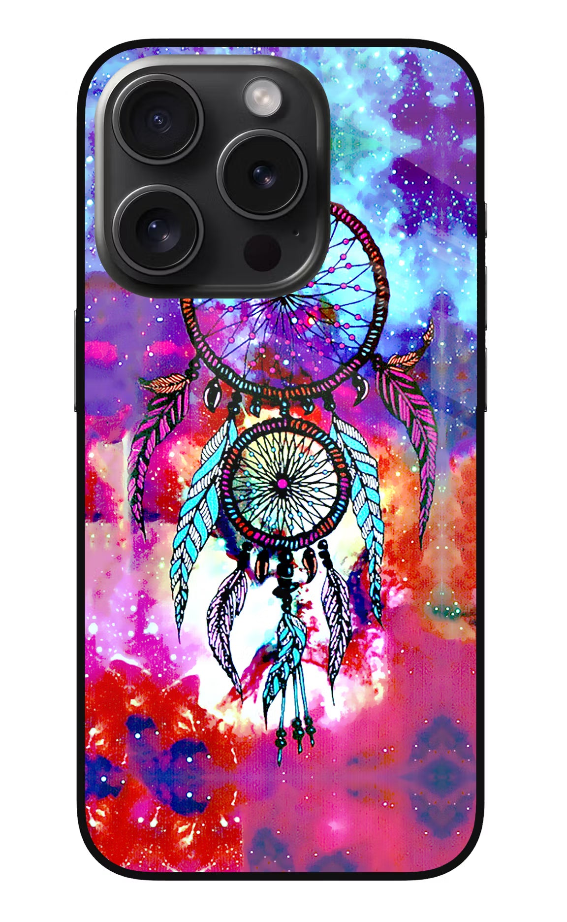 Dream Catcher Abstract iPhone 15 Pro Max Glass Case Back Cover by Casekaro