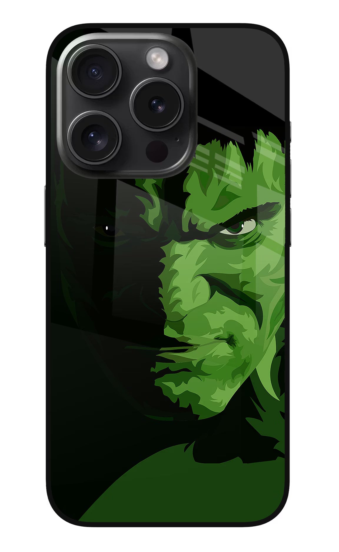 HULK iPhone 15 Pro Max Glass Case Back Cover by Casekaro