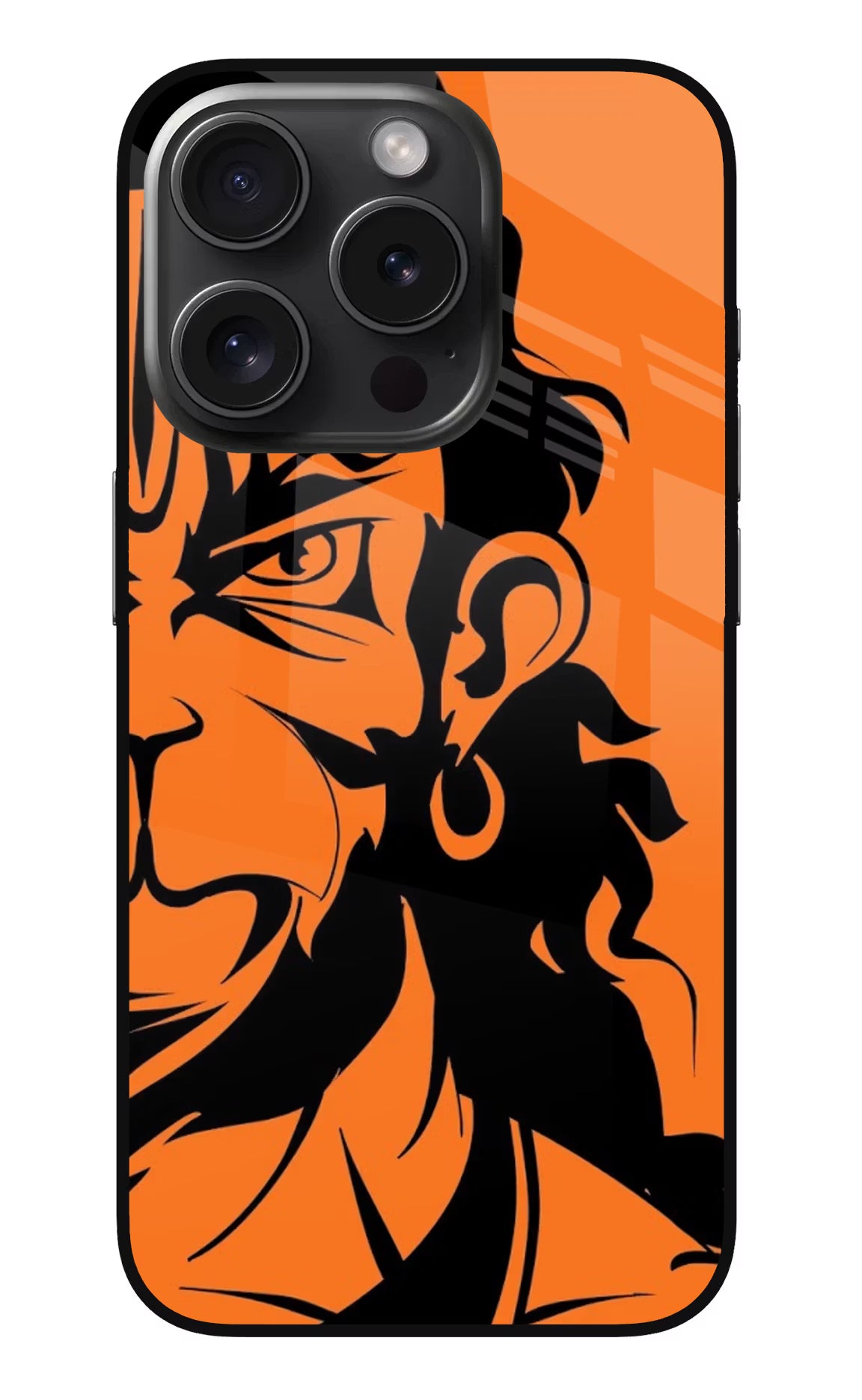 Hanuman iPhone 15 Pro Max Glass Case Back Cover by Casekaro