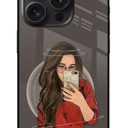 Selfie Queen iPhone 15 Pro Max Glass Case