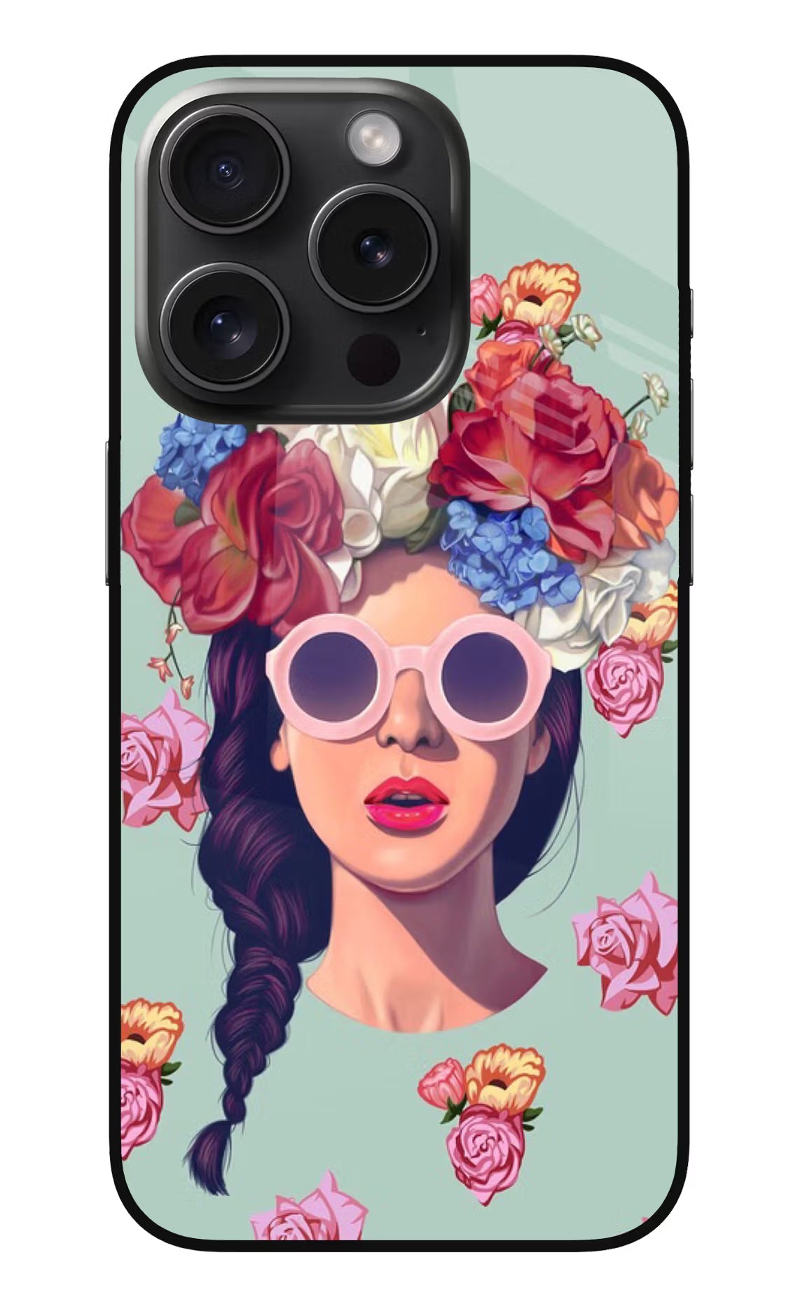 Pretty Girl iPhone 15 Pro Max Glass Case Back Cover by Casekaro