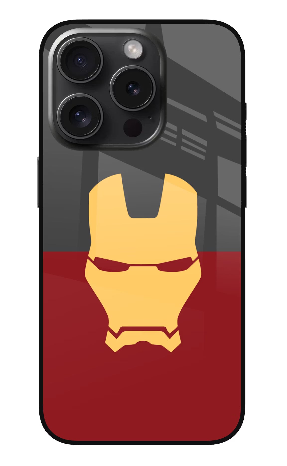 Ironman iPhone 15 Pro Max Glass Case Back Cover by Casekaro
