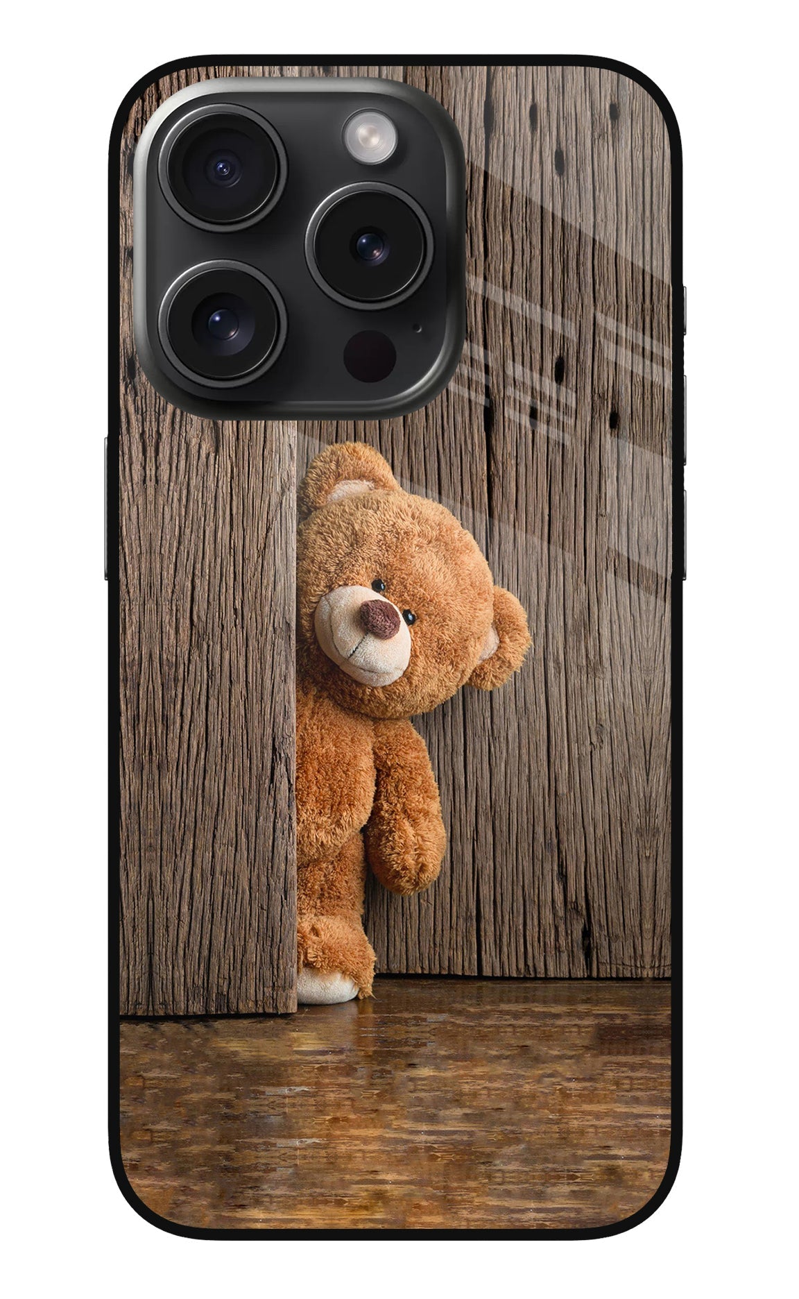 Teddy Wooden iPhone 15 Pro Max Back Cover