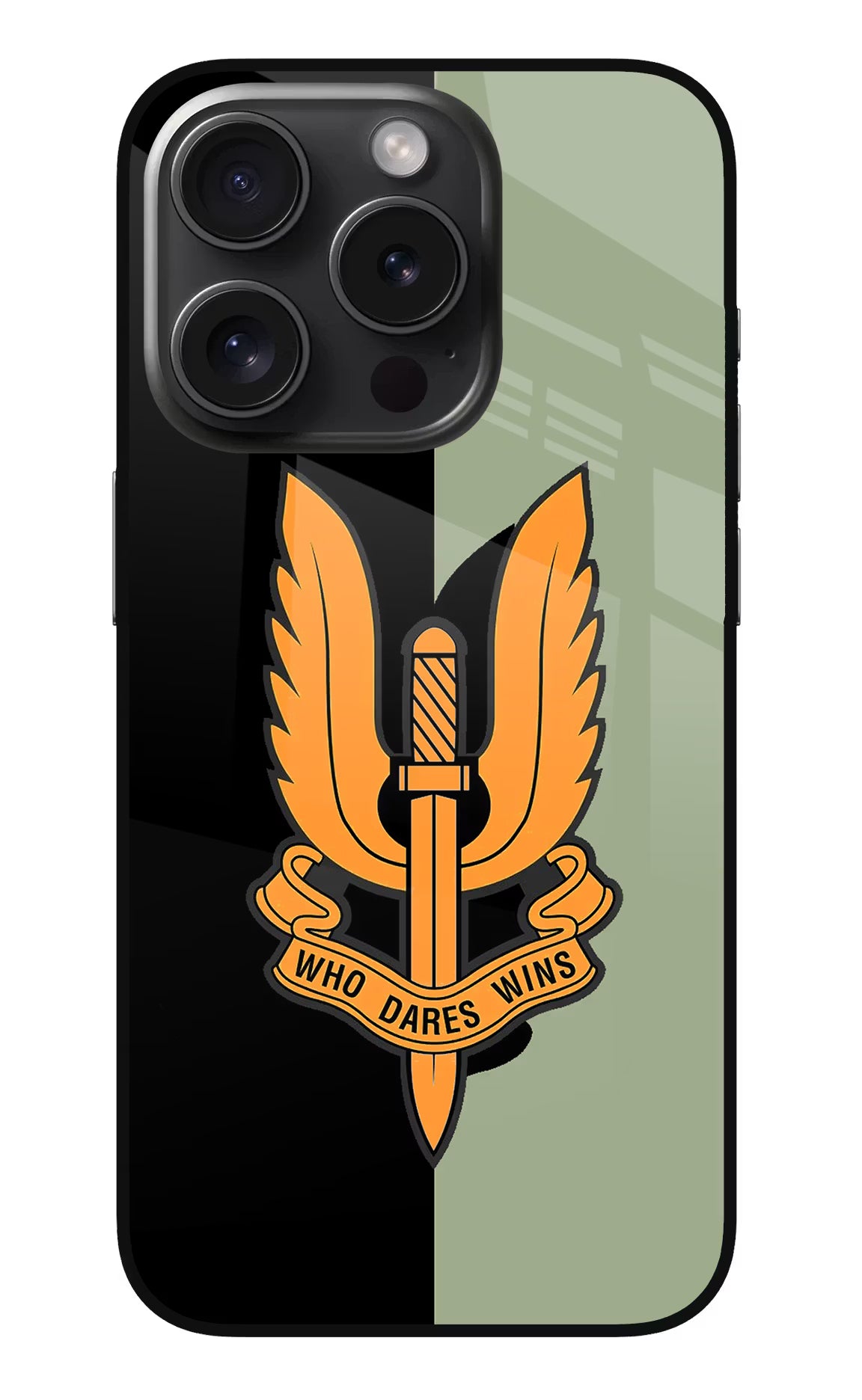 Balidan Logo iPhone 15 Pro Max Glass Case Back Cover by Casekaro