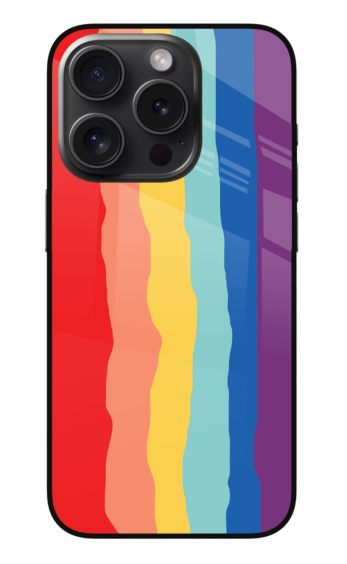 Rainbow iPhone 15 Pro Max Glass Case