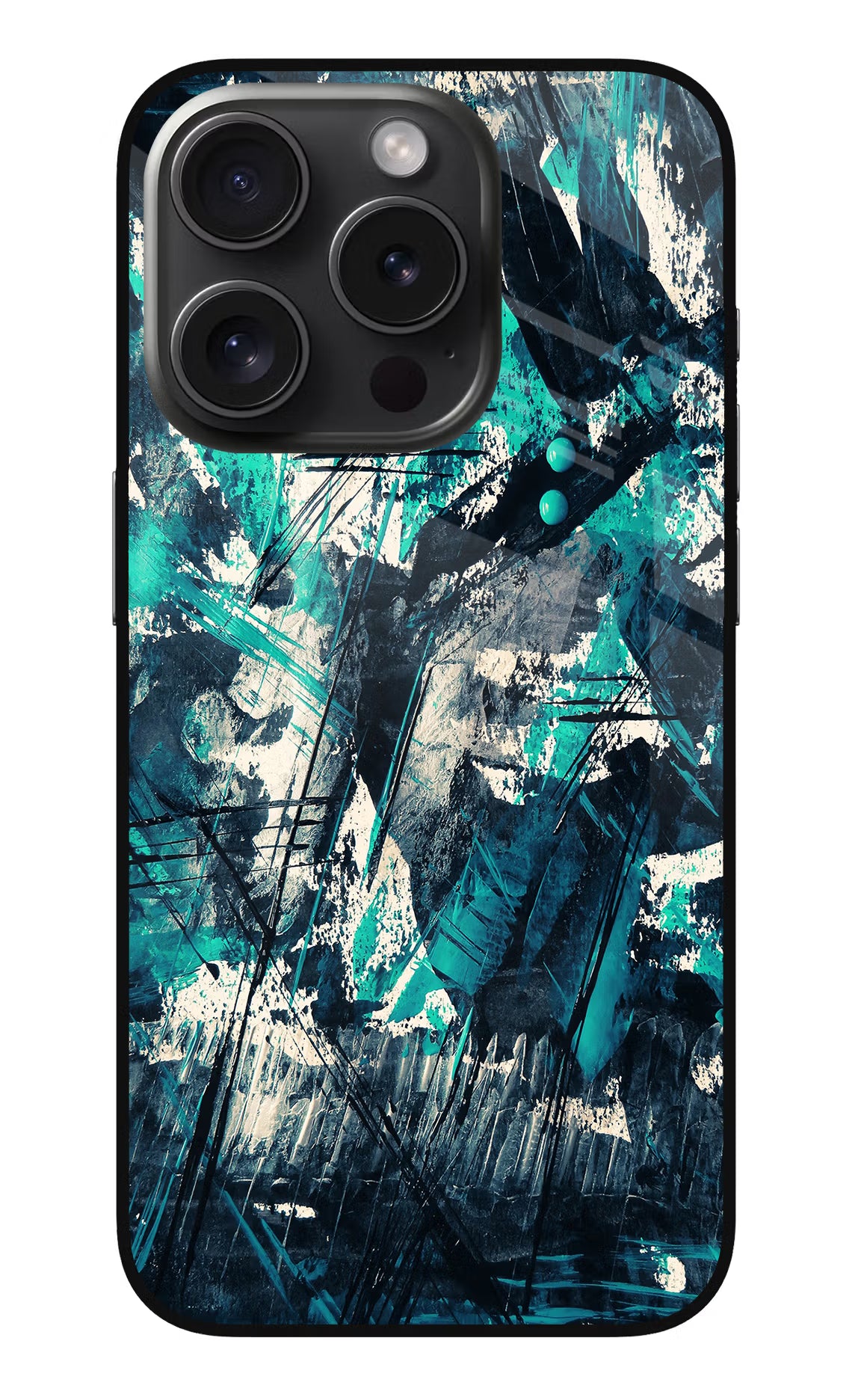 Artwork iPhone 15 Pro Max Glass Case Back Cover by Casekaro