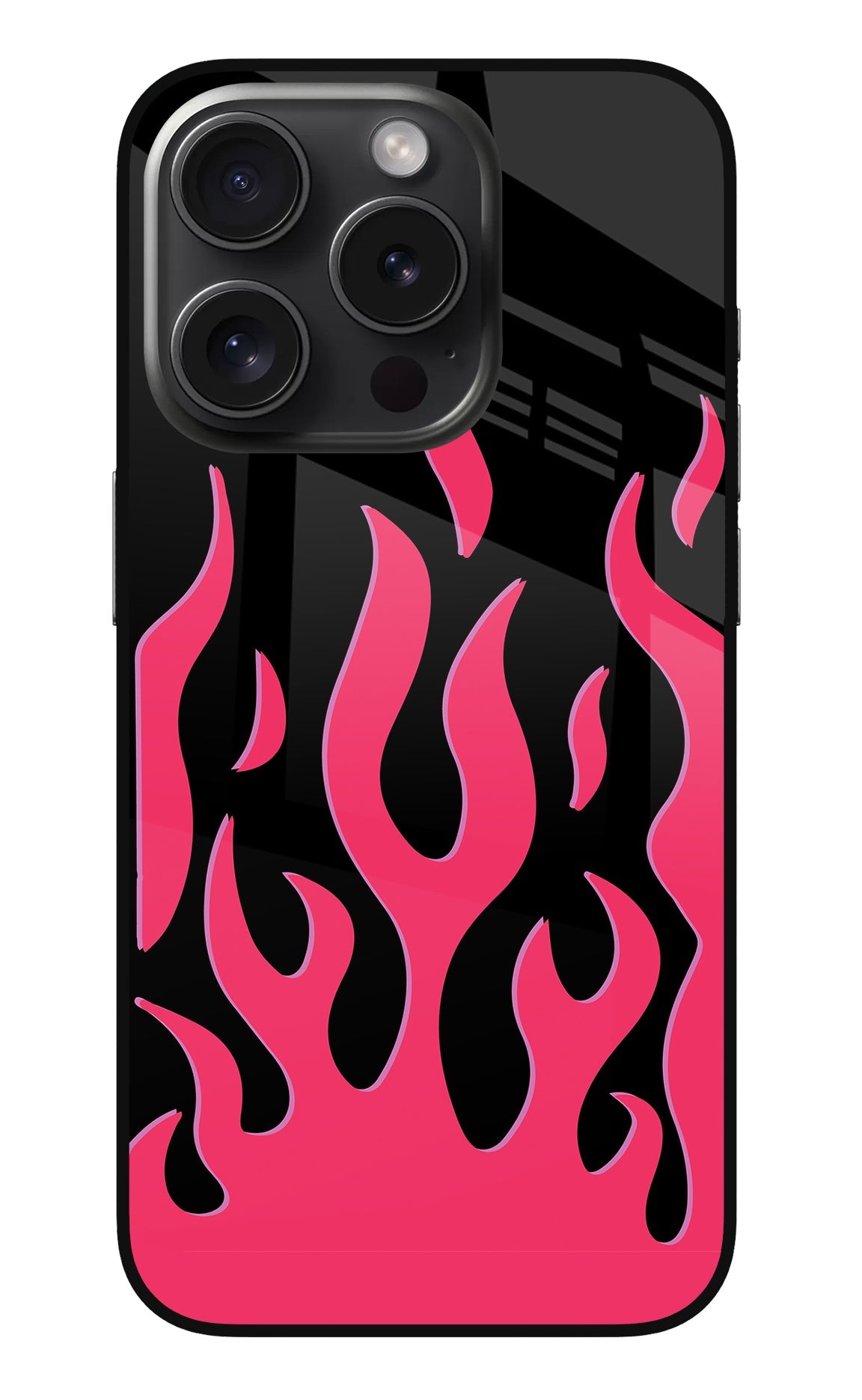 Fire Flames iPhone 15 Pro Max Glass Case