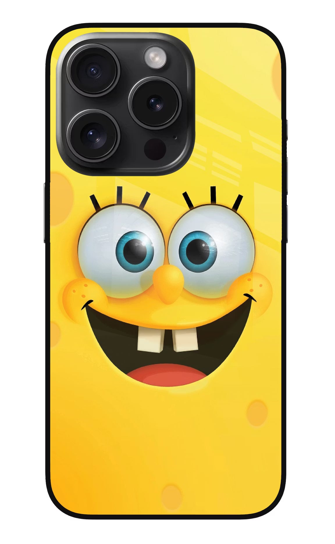 Sponge 1 iPhone 15 Pro Max Glass Case Back Cover by Casekaro