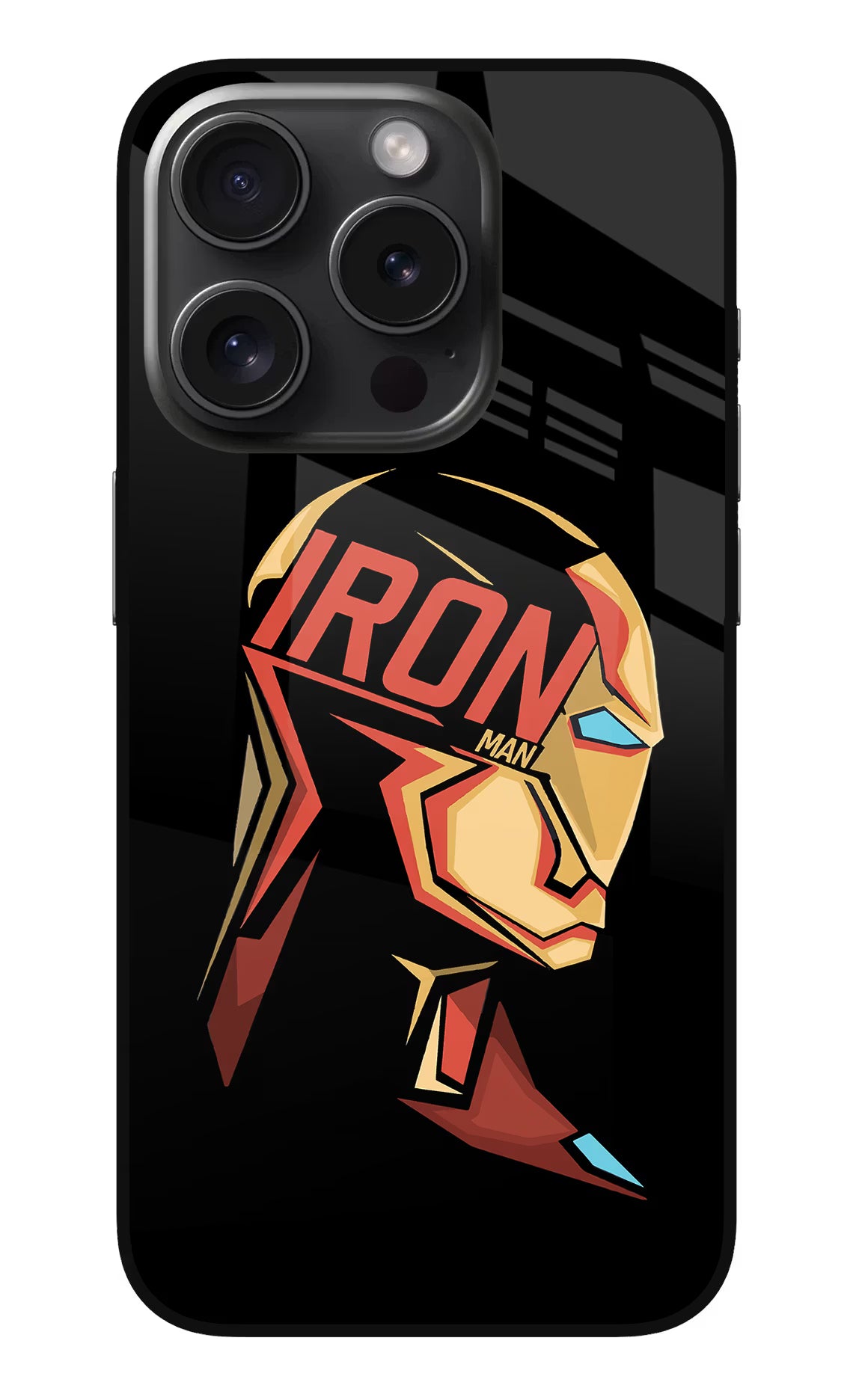 IronMan iPhone 15 Pro Max Glass Case Back Cover by Casekaro